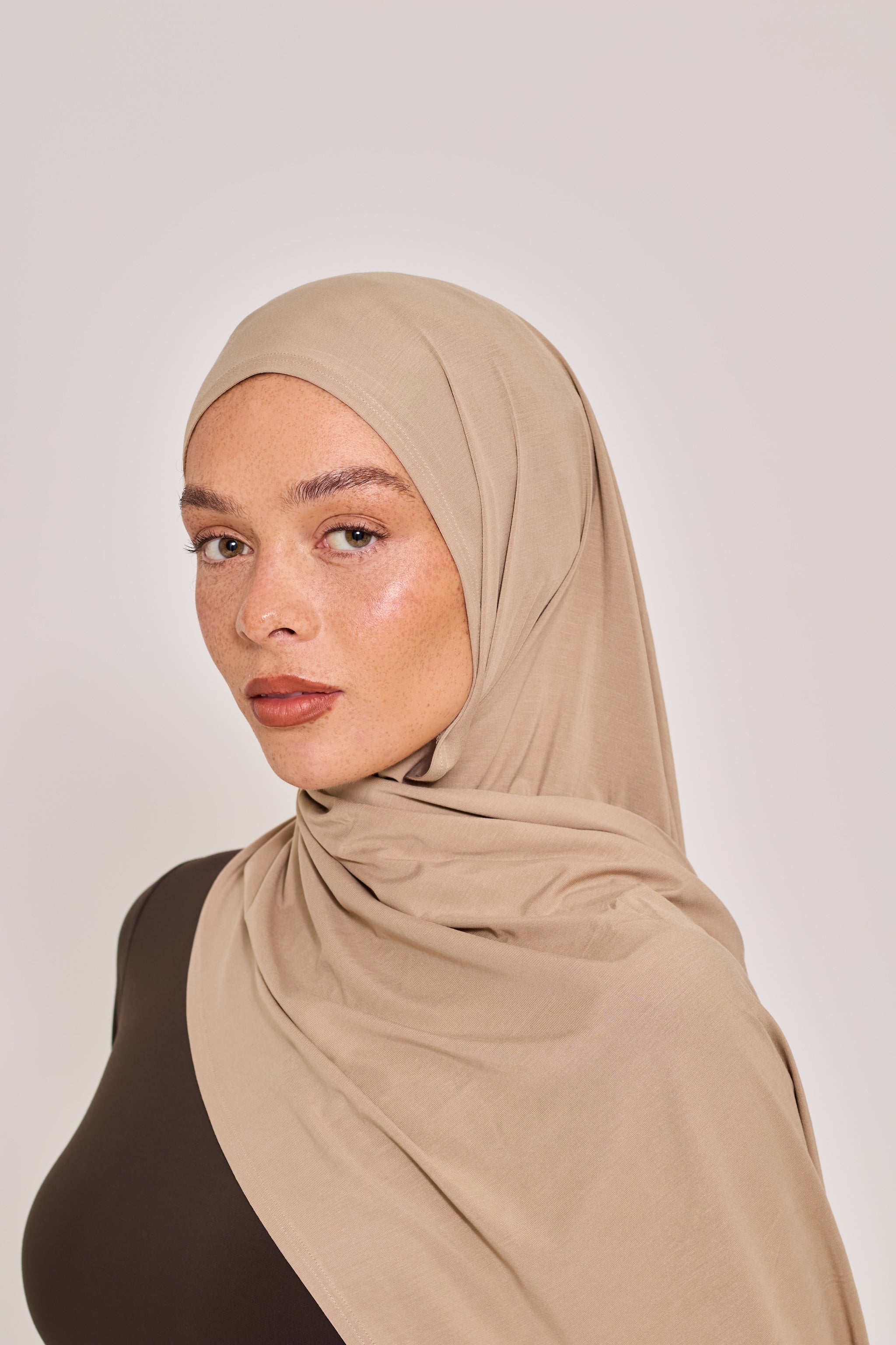 Oat Bamboo Jersey Hijab