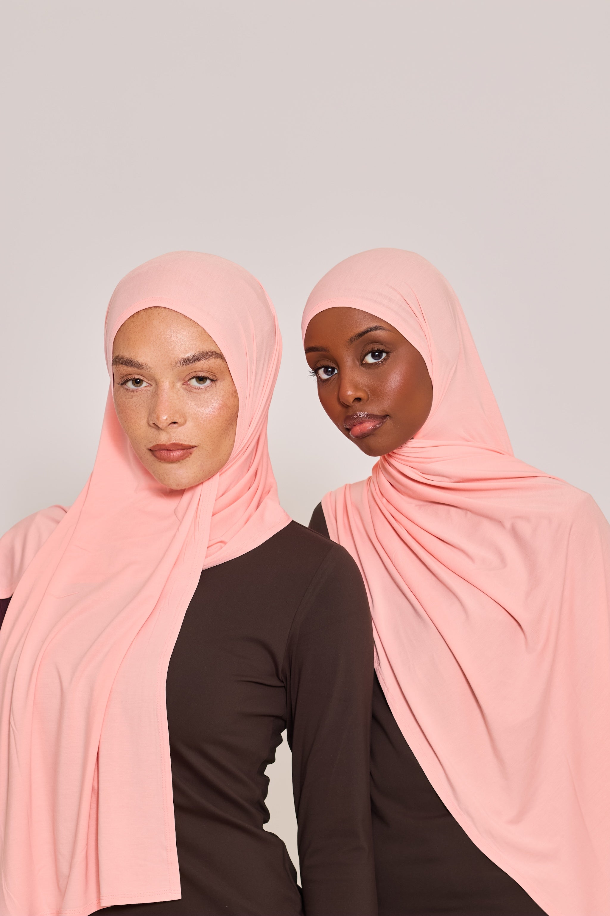 Pink Bamboo Jersey Hijab