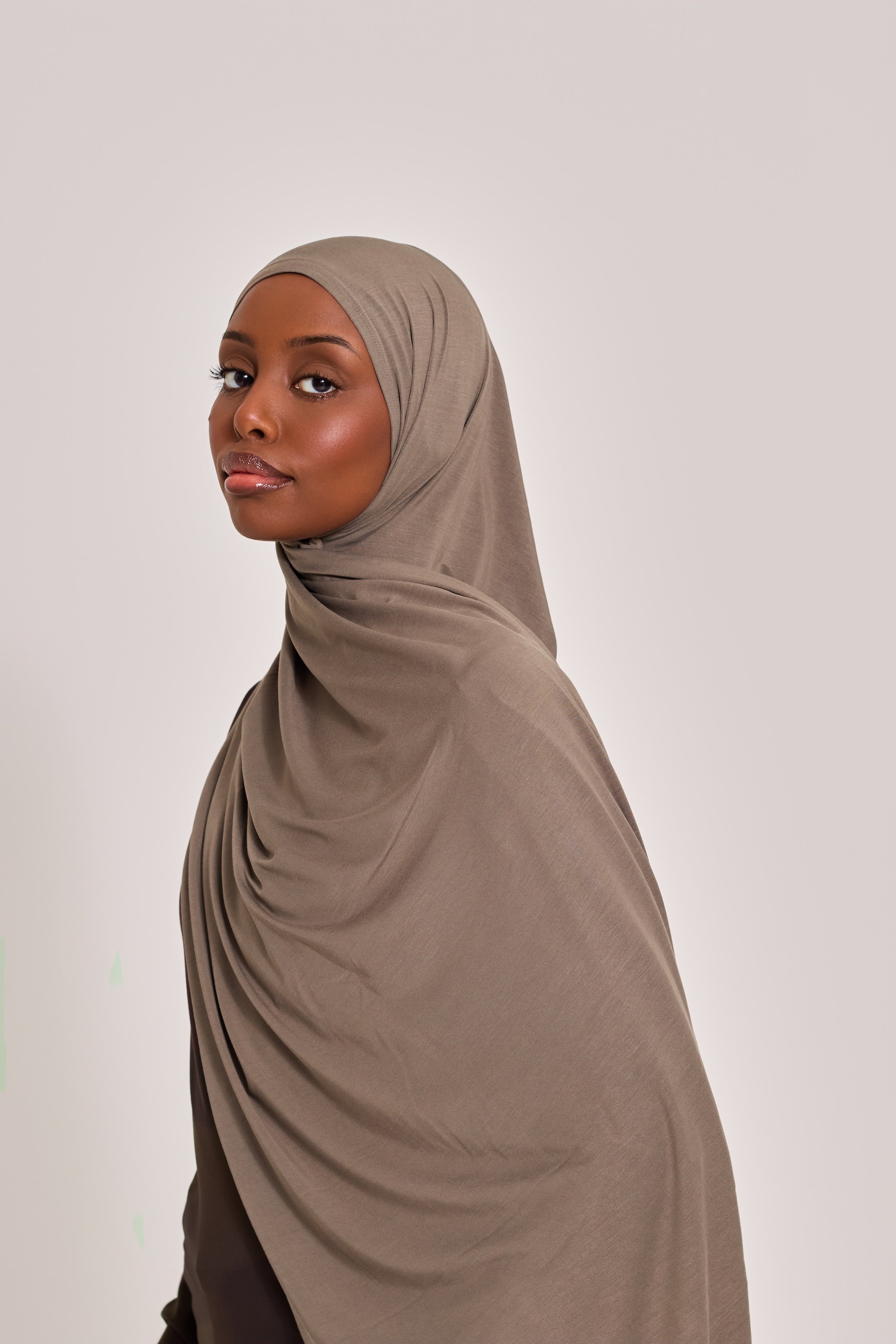 Stone Bamboo Jersey Hijab