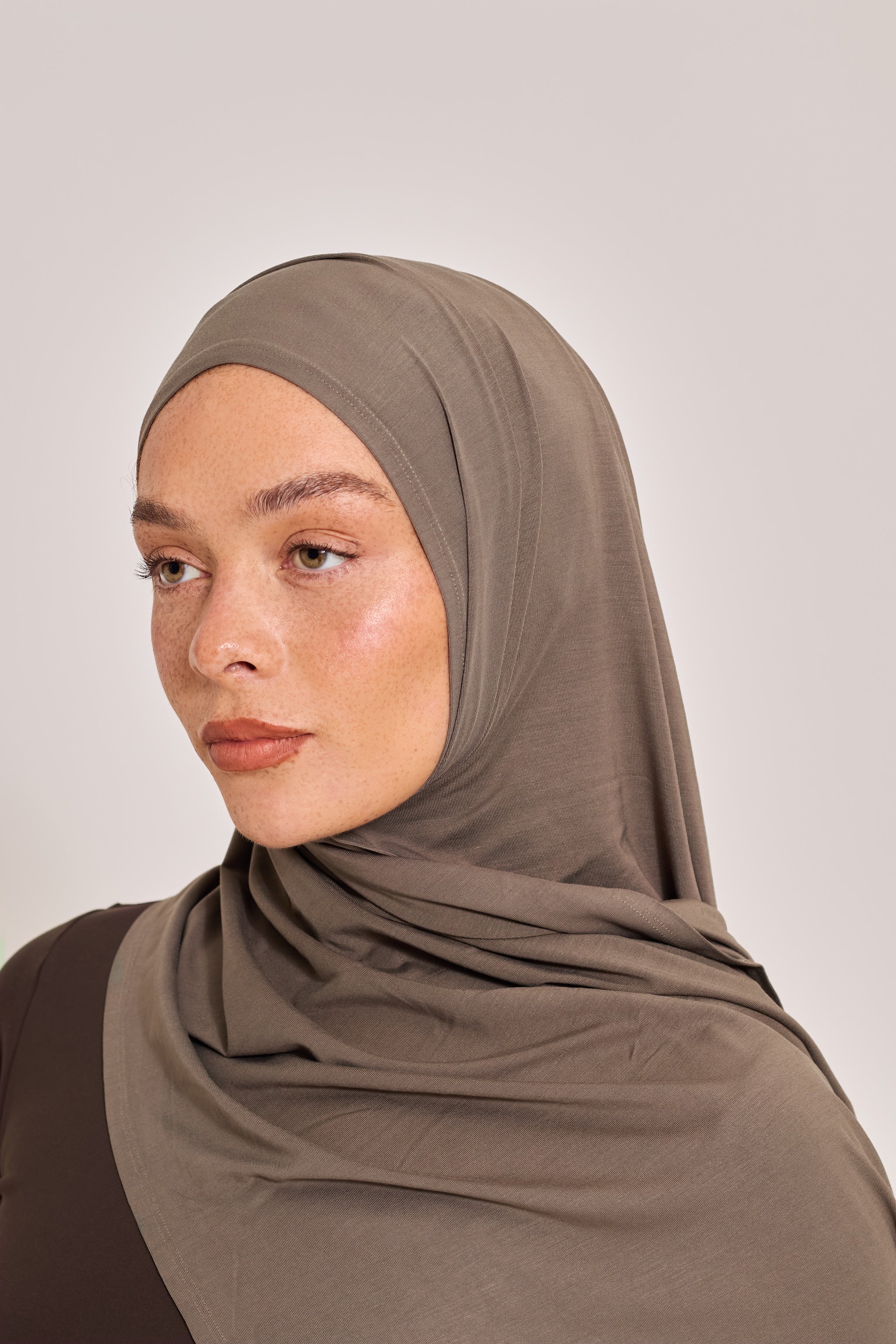 Stone Bamboo Jersey Hijab