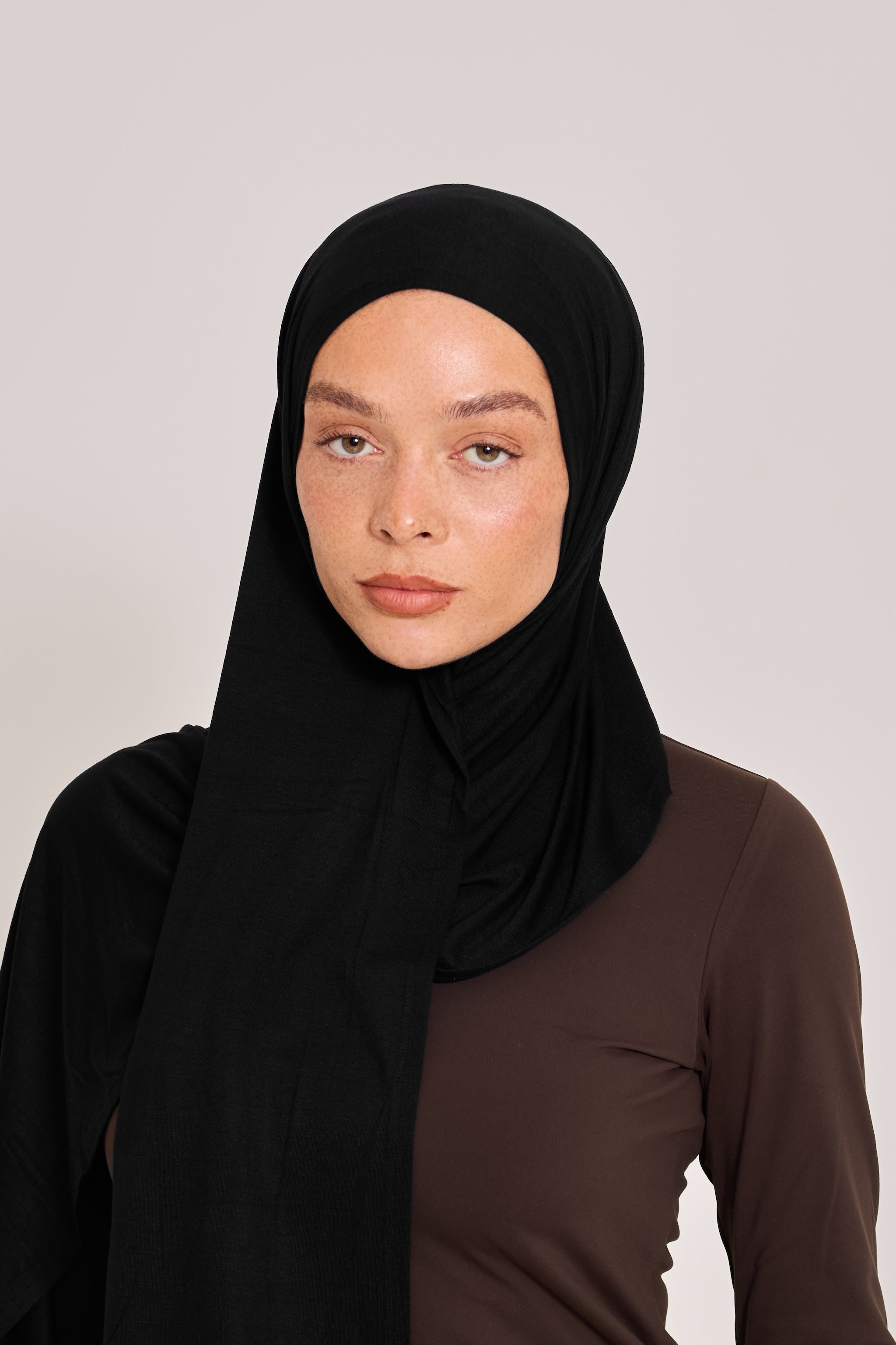 Black Cotton Jersey Hijab