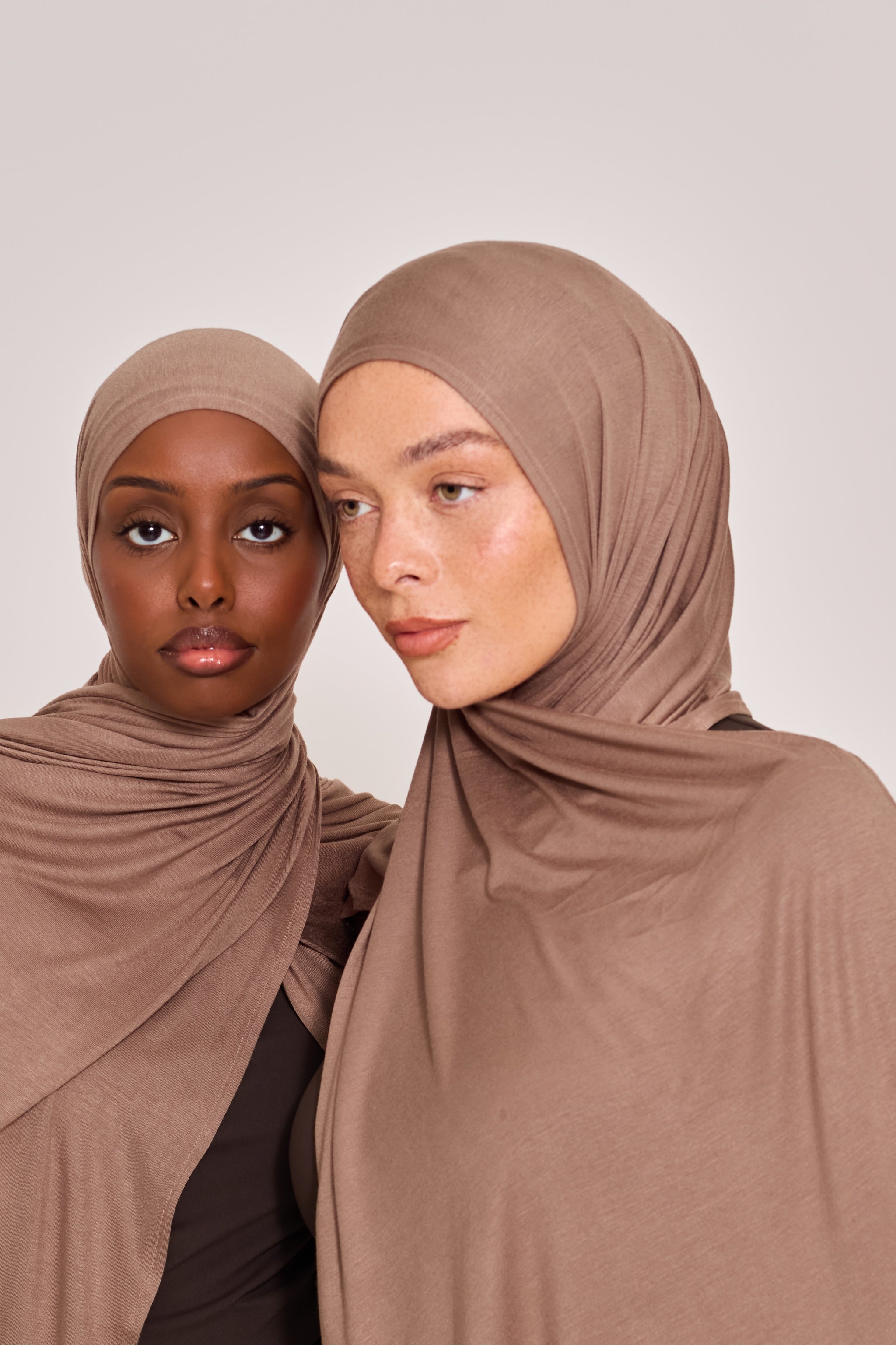 Light Brown Cotton Jersey Hijab