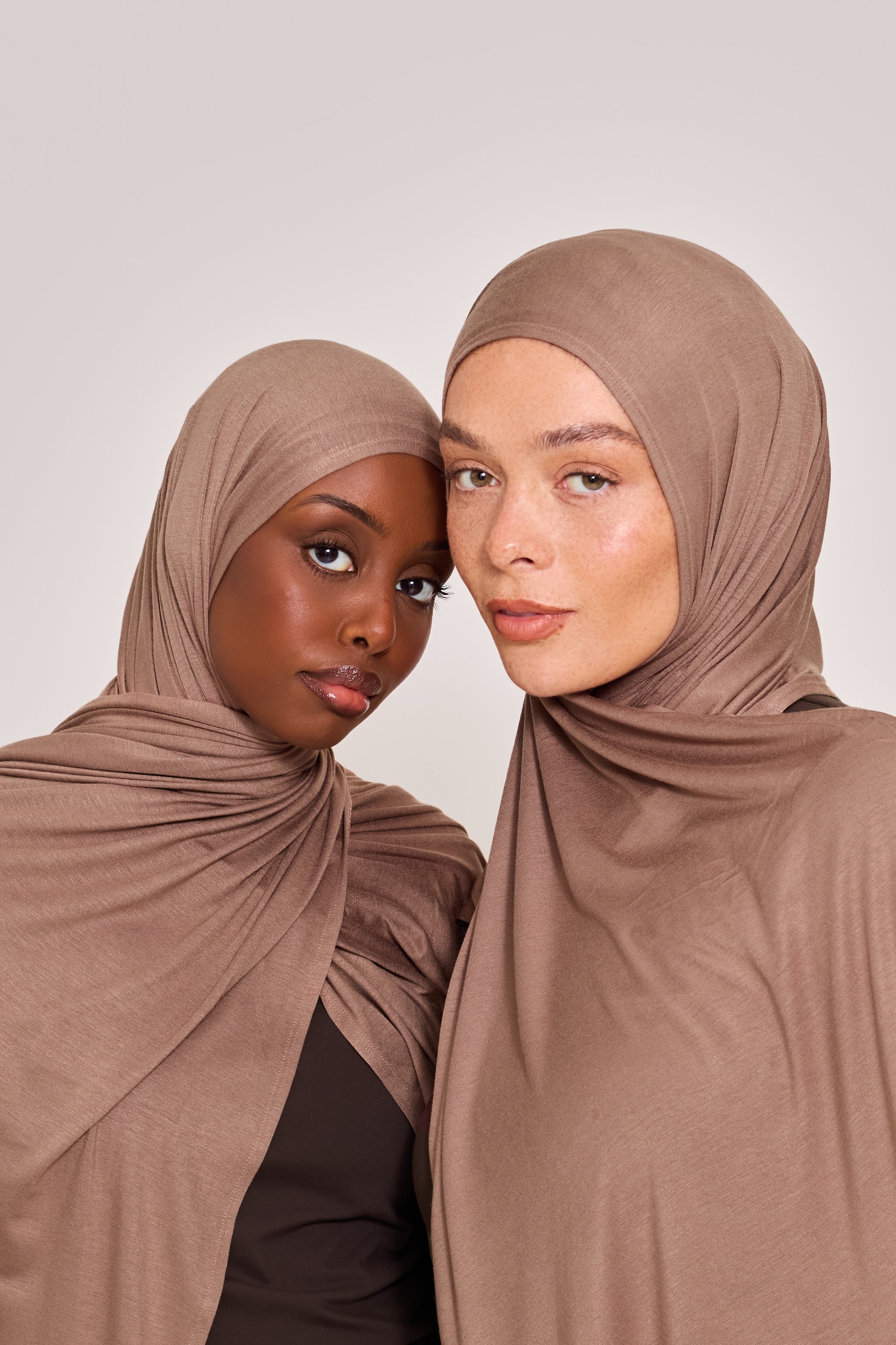 Light Brown Cotton Jersey Hijab