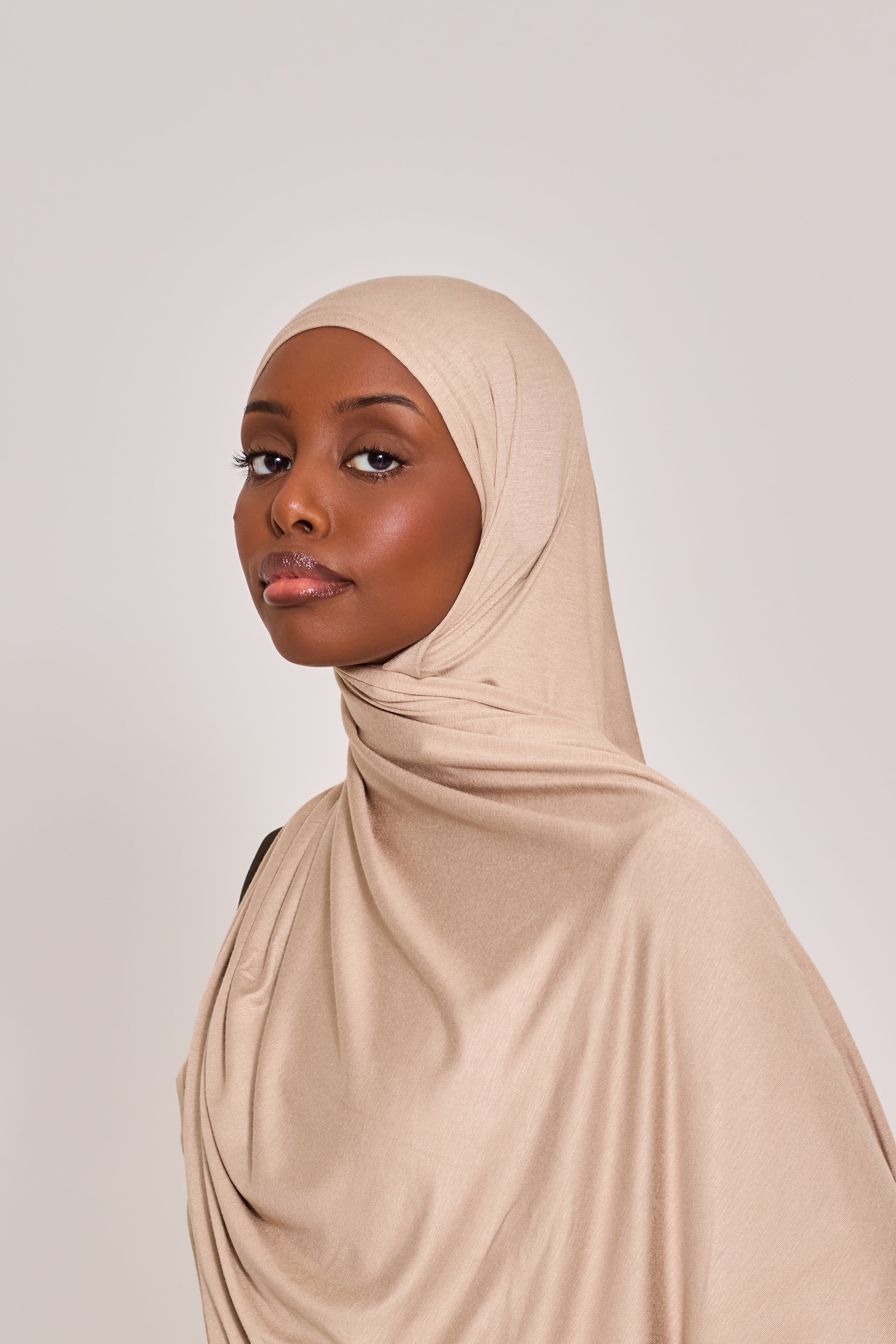 Oat Cotton Jersey Hijab