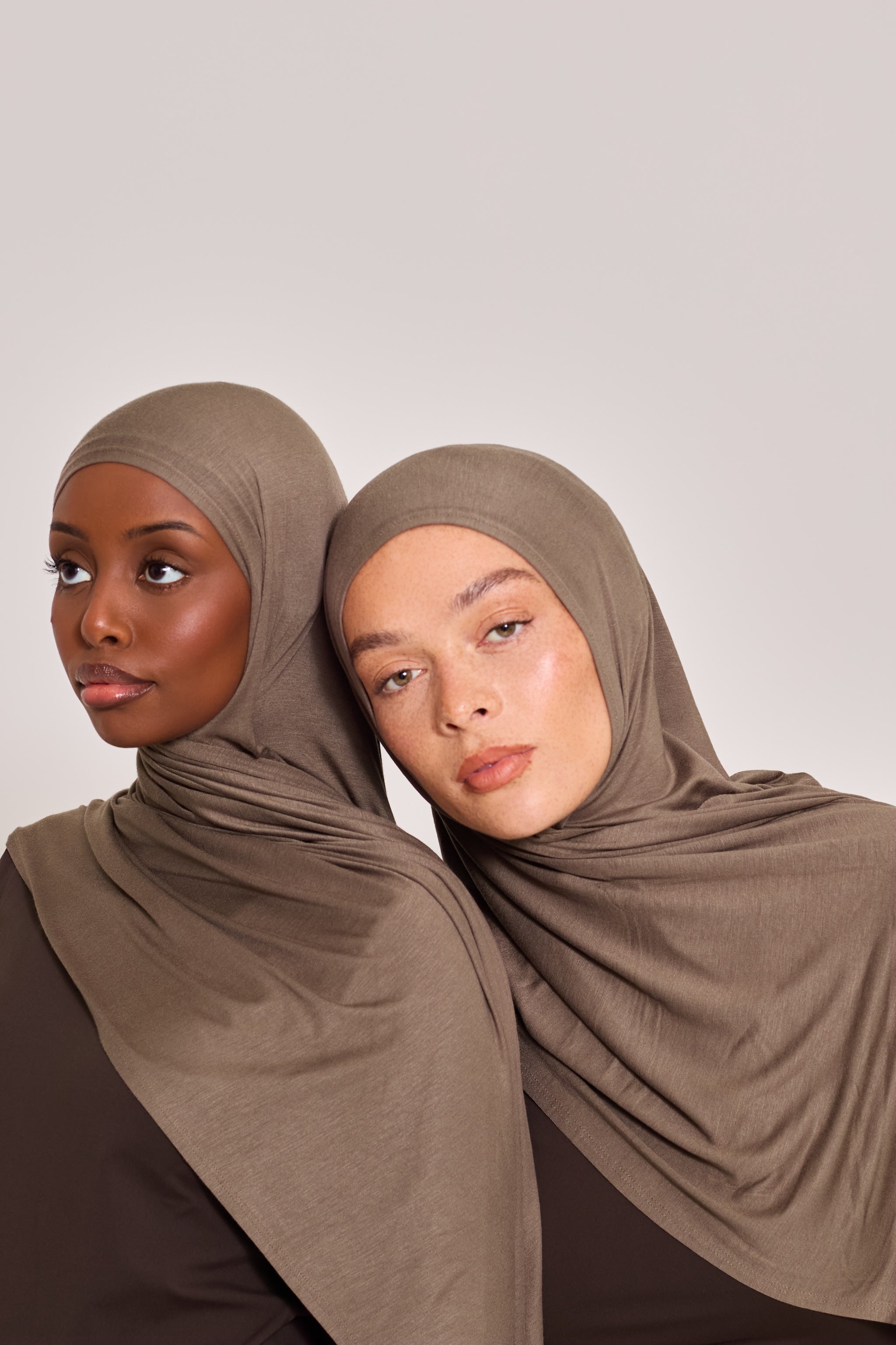 Stone Cotton Jersey Hijab