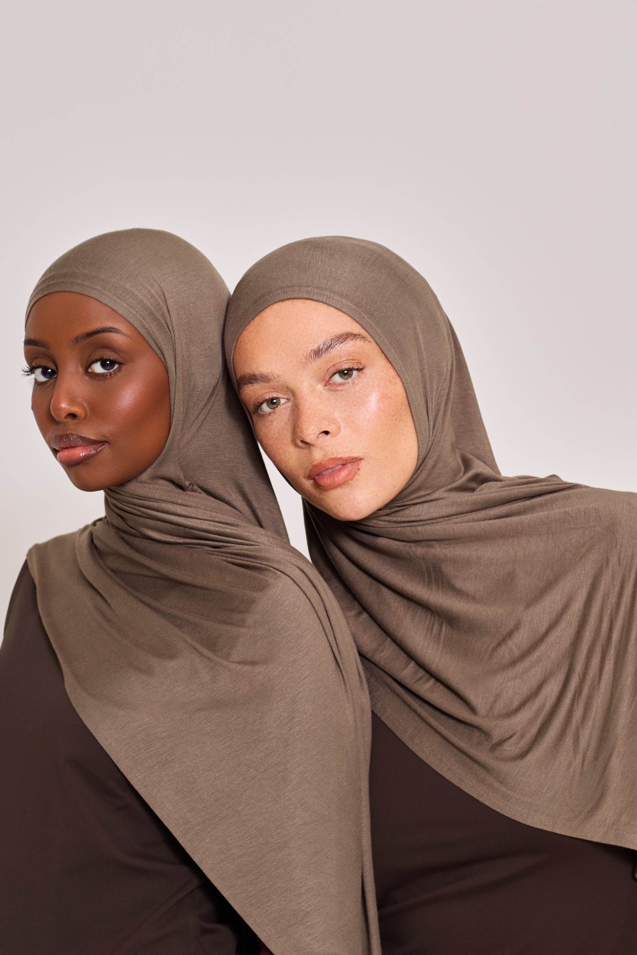 Stone Cotton Jersey Hijab