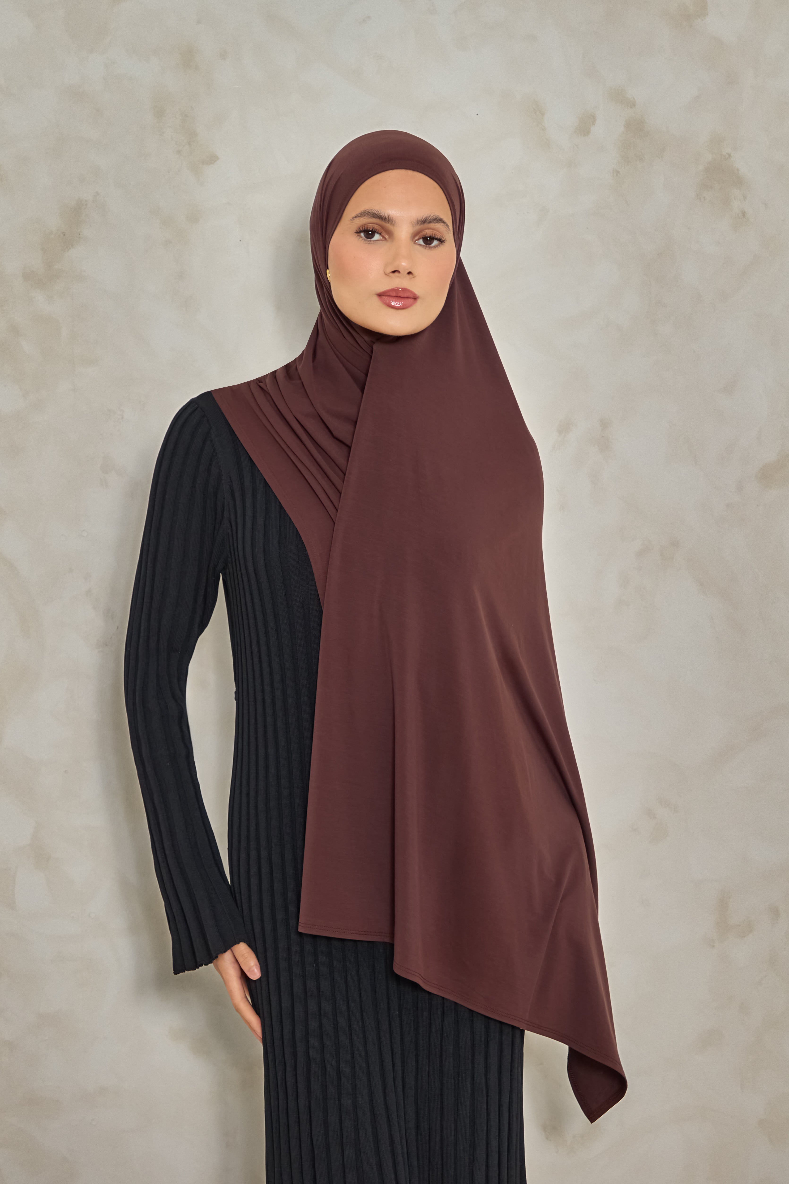 Espresso Bamboo Jersey Hijab