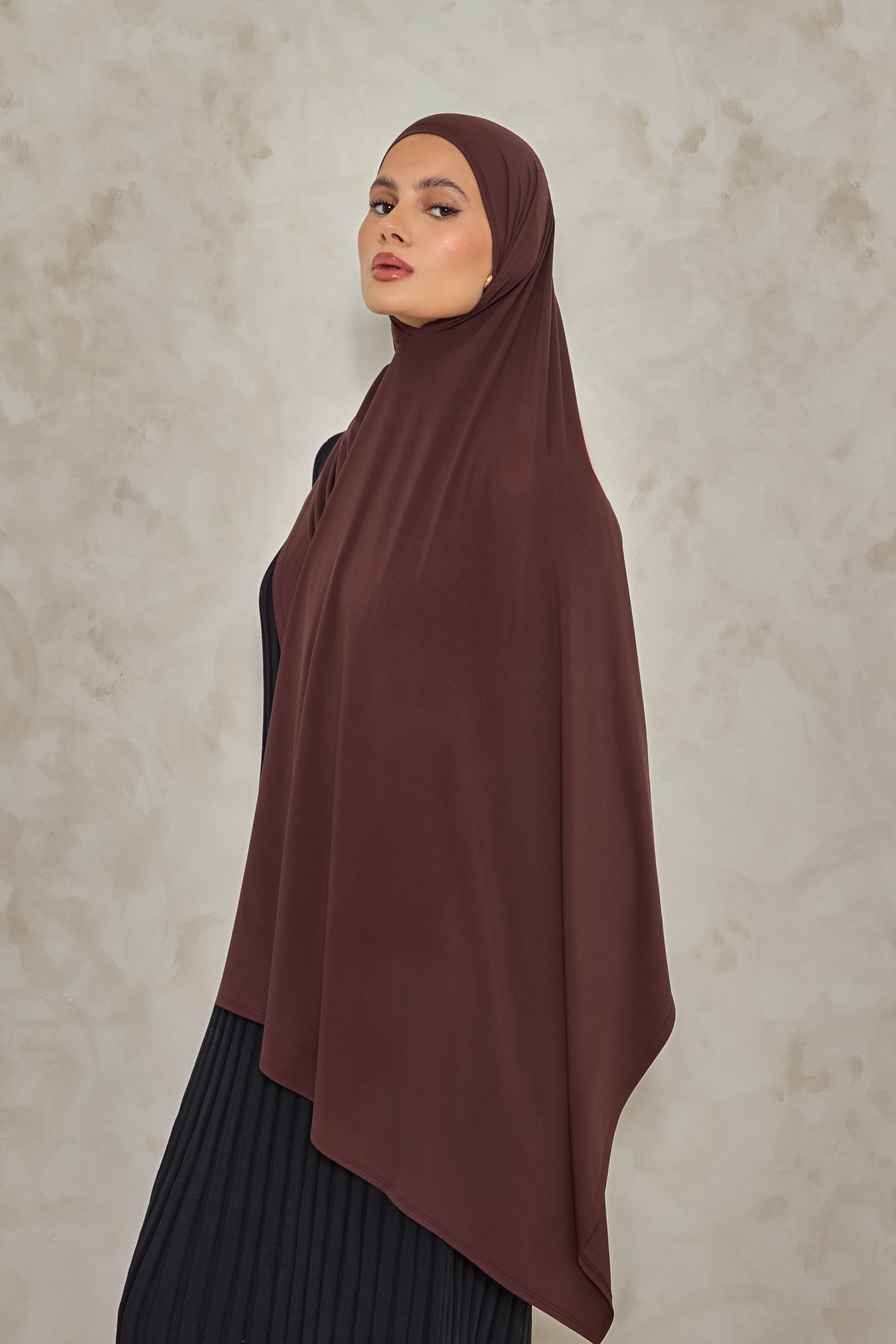 Espresso Bamboo Jersey Hijab