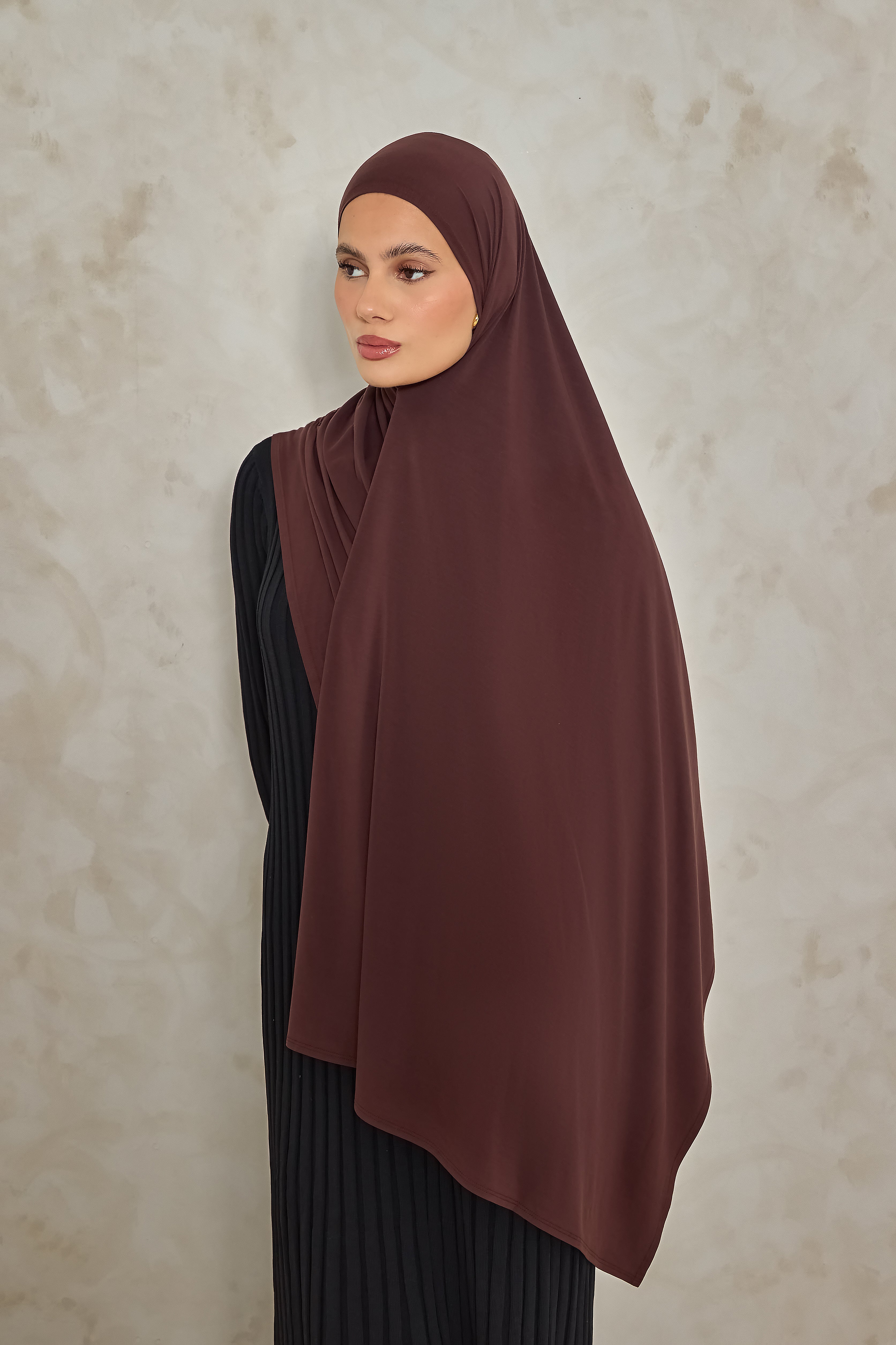 Espresso Bamboo Jersey Hijab
