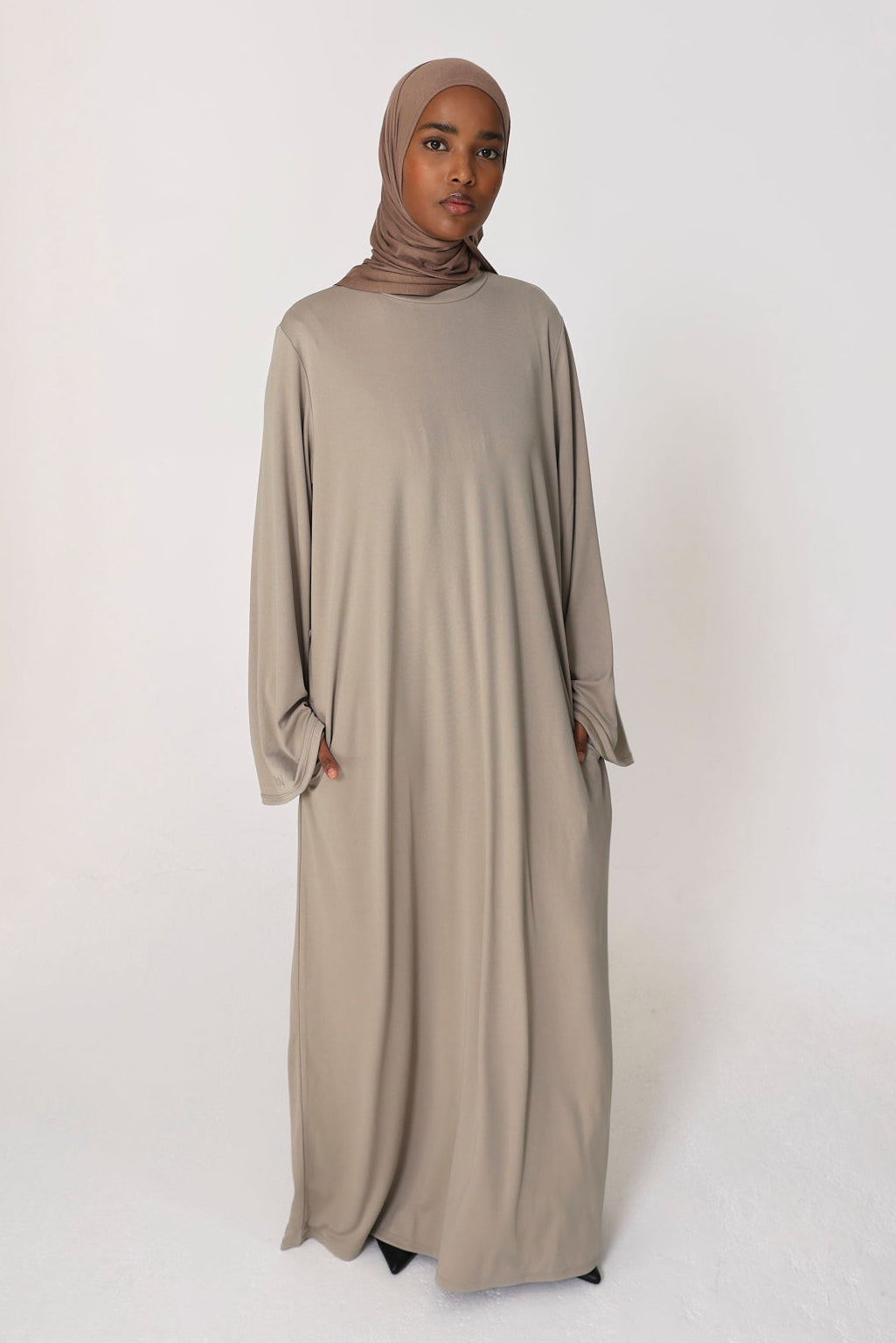 Mink Basic Jersey Abaya