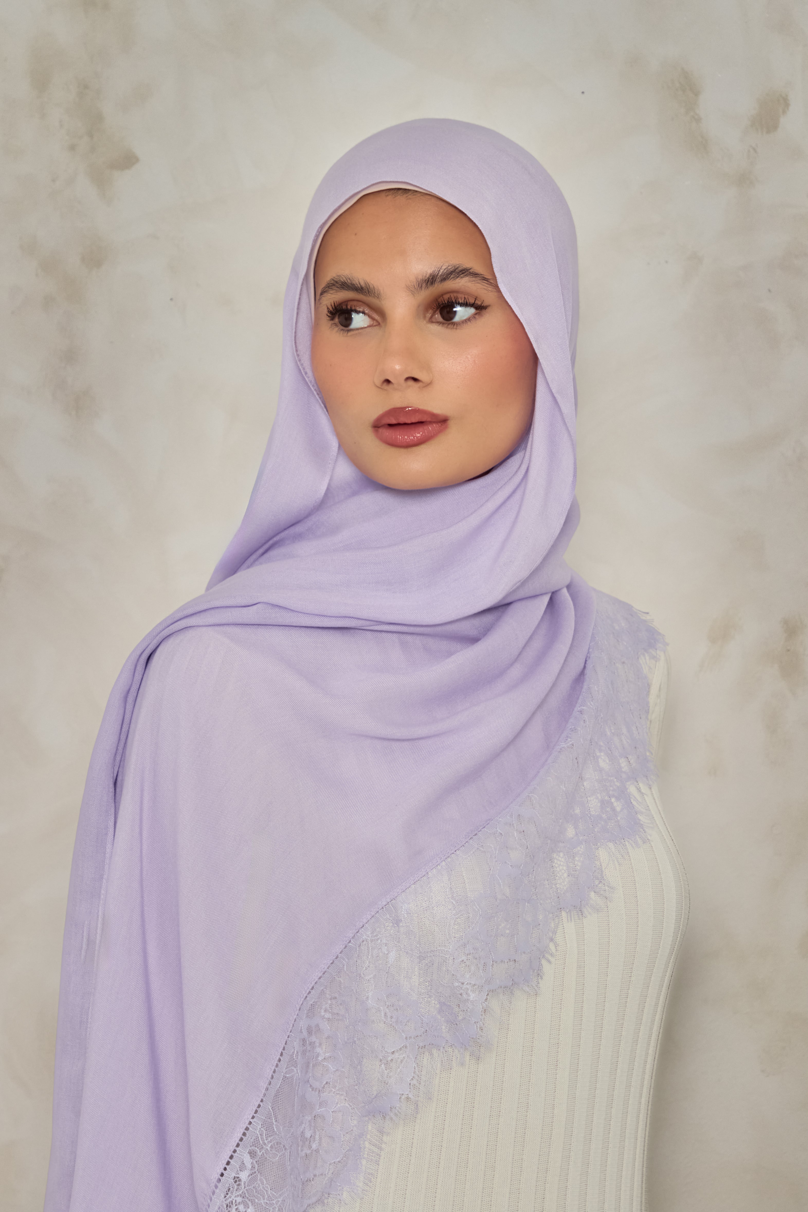 Pastel Lace Modal Hijab