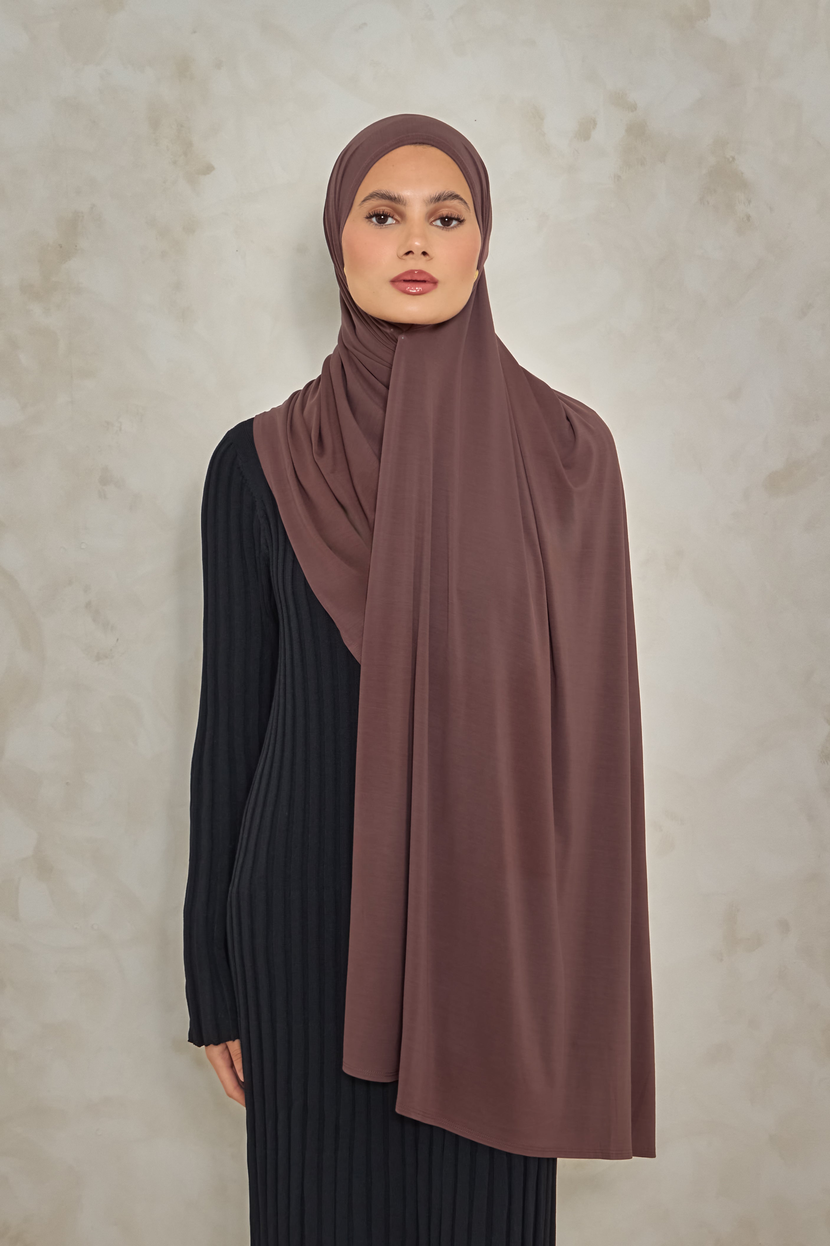 Mocha Bamboo Jersey Hijab