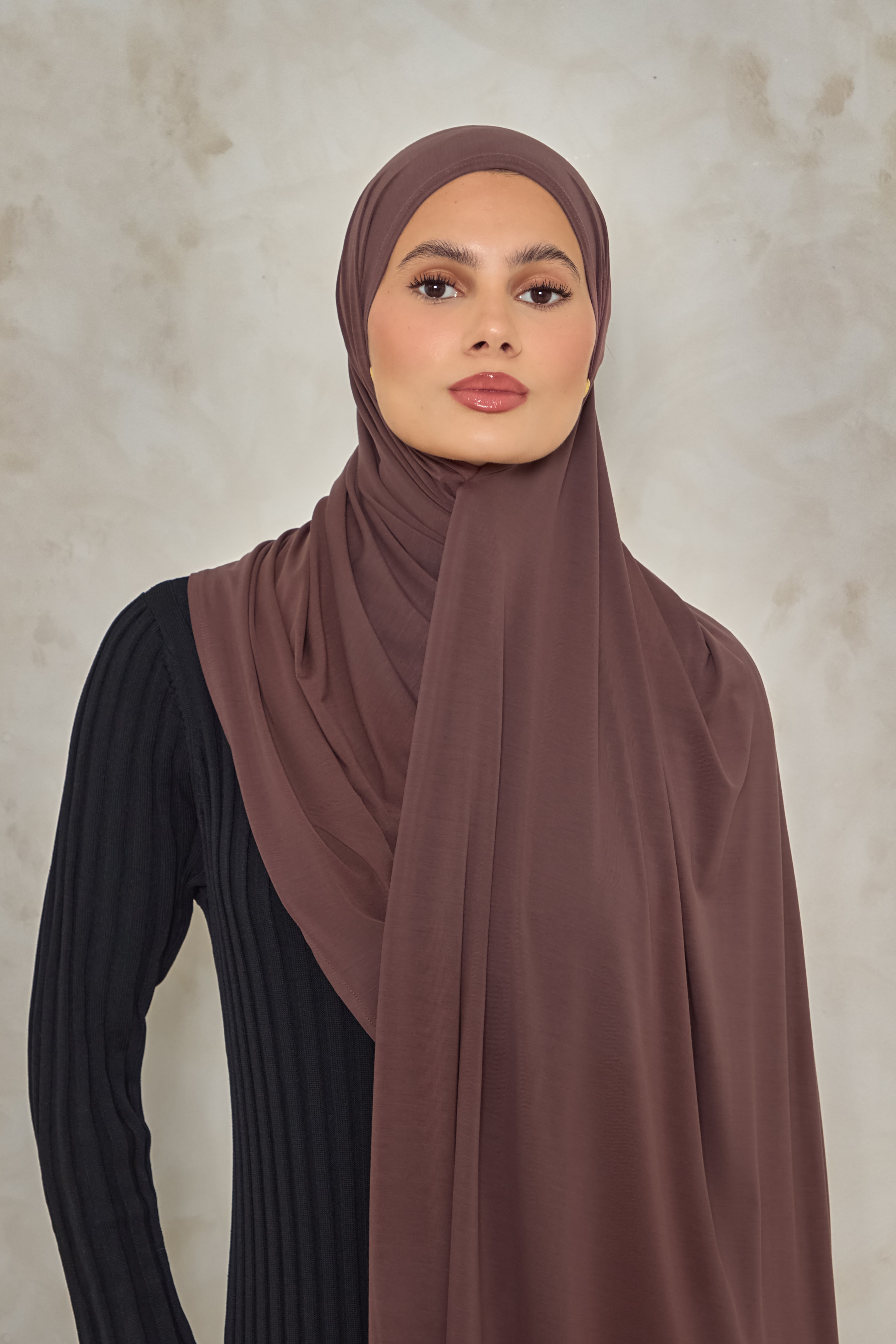 Mocha Bamboo Jersey Hijab