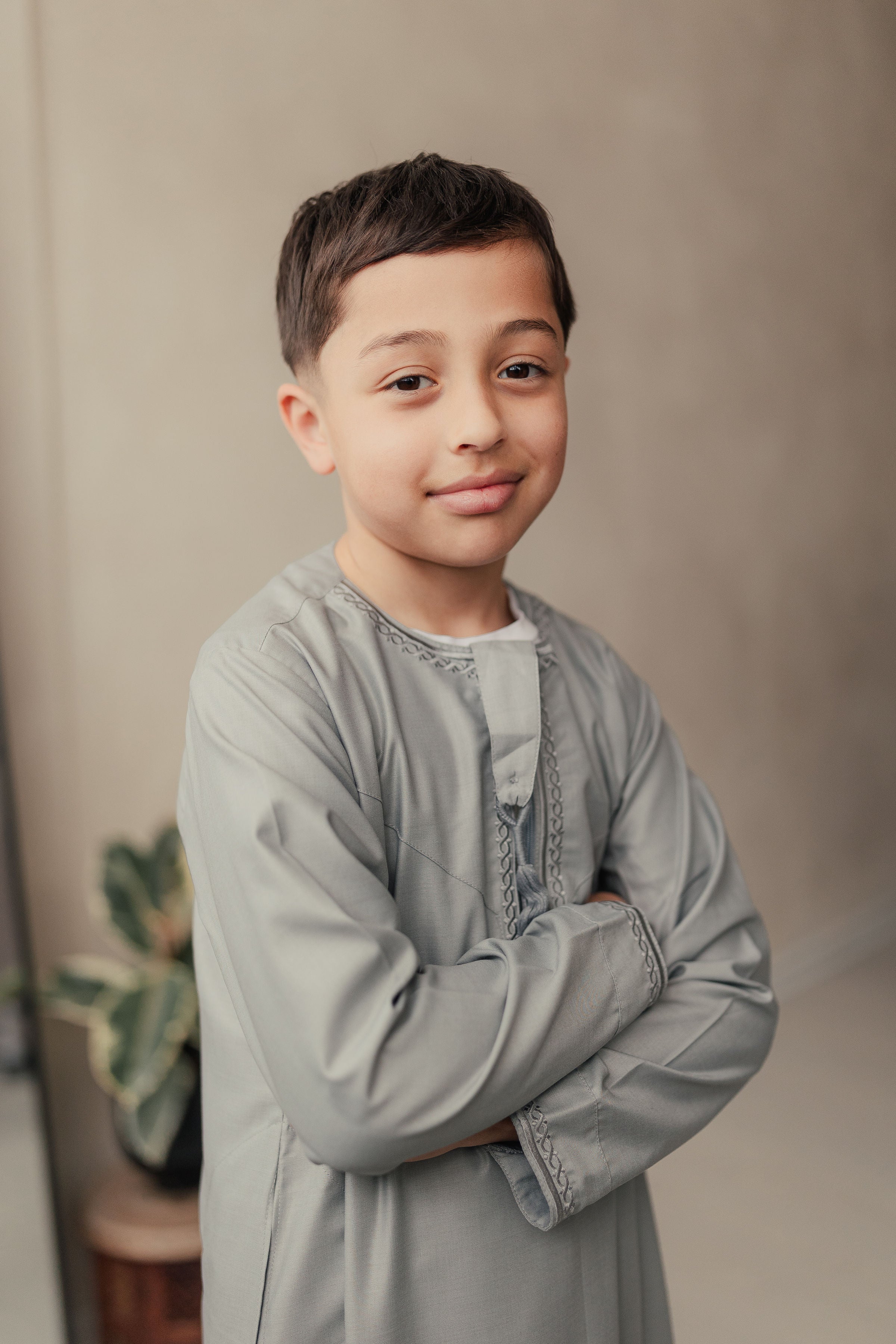 KIDS Premium Rayan Embroidered Thobe