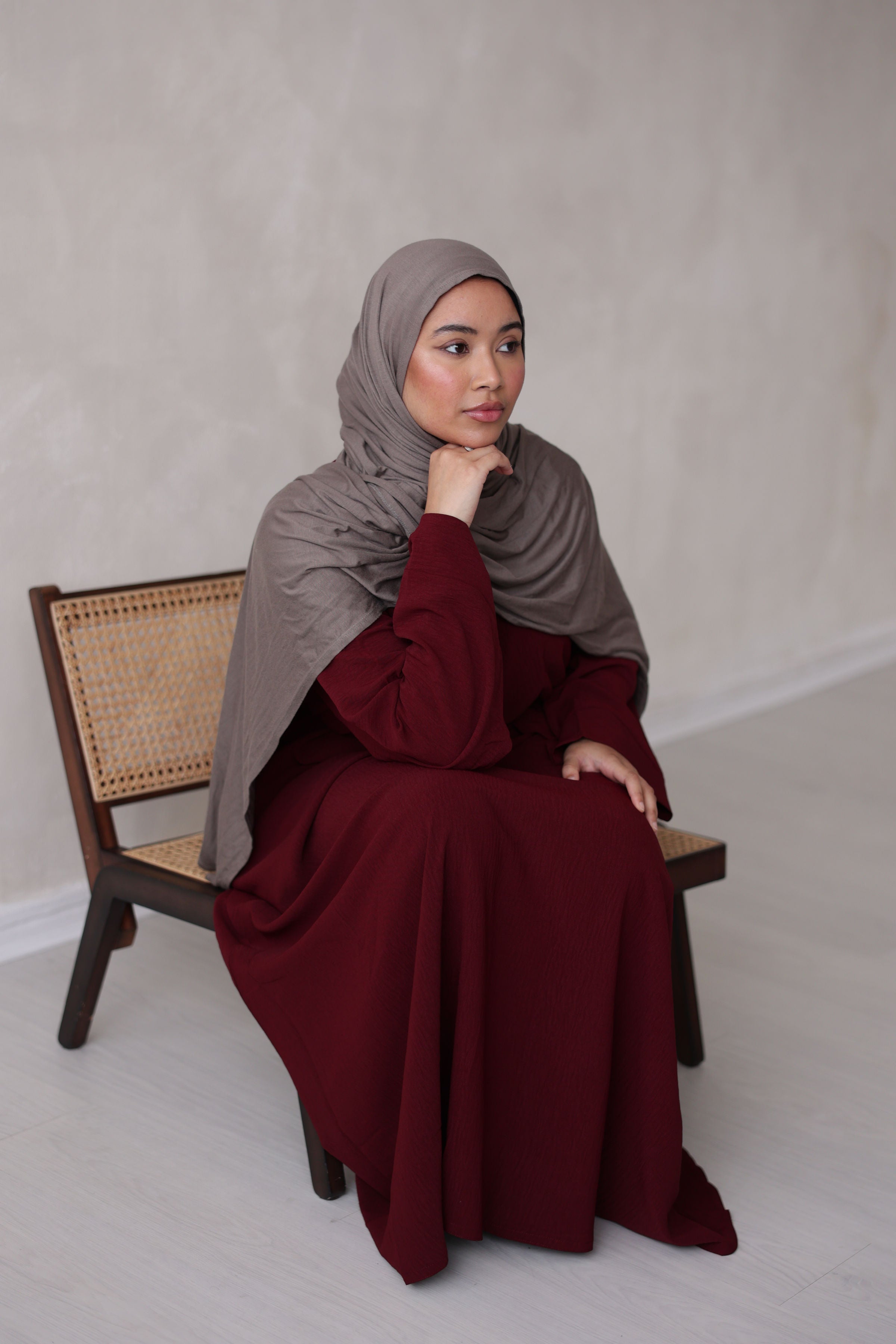Crepe Wide Sleeve Abaya - HAWAA Clothing