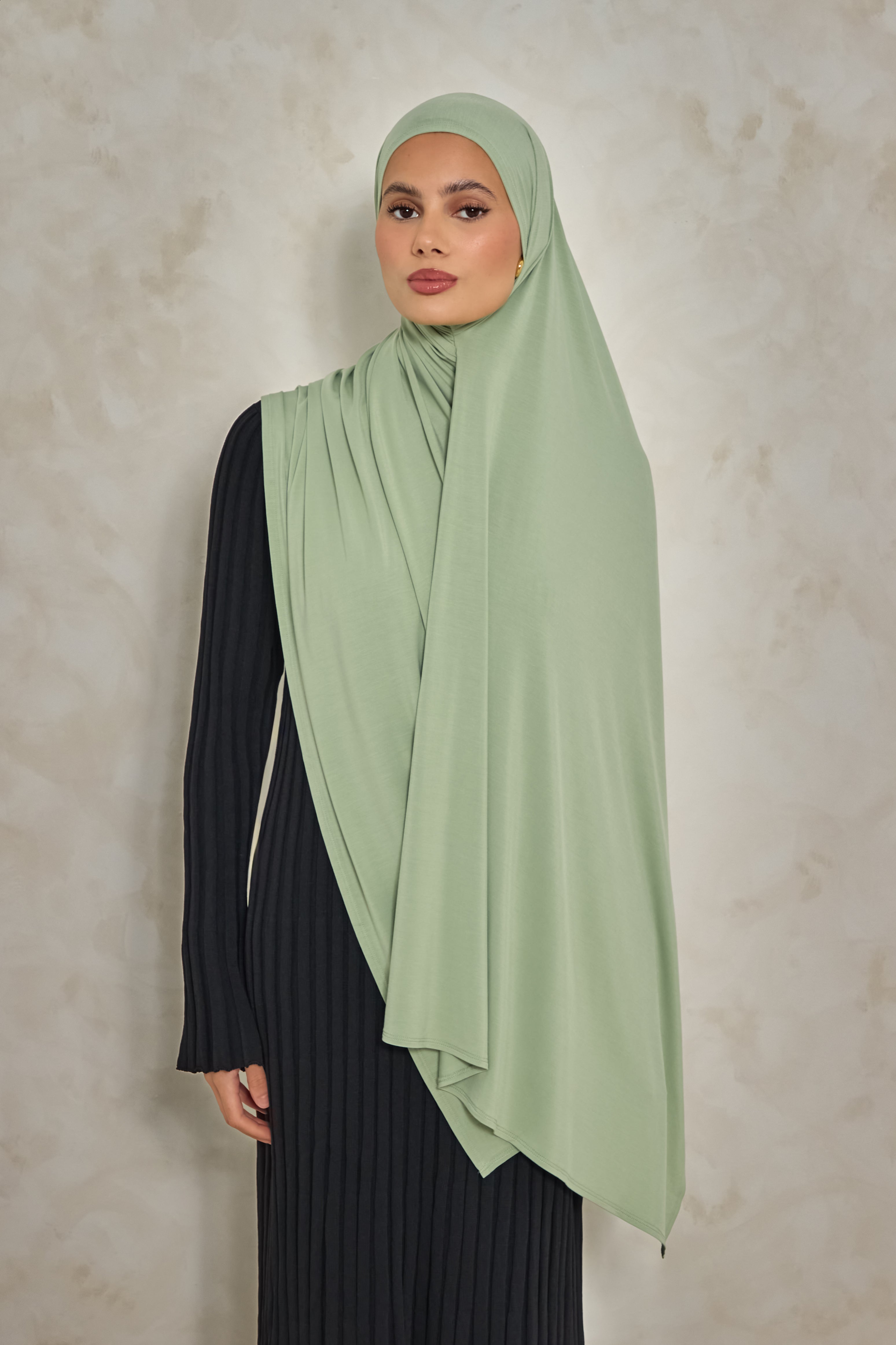 Sage Bamboo Jersey Hijab