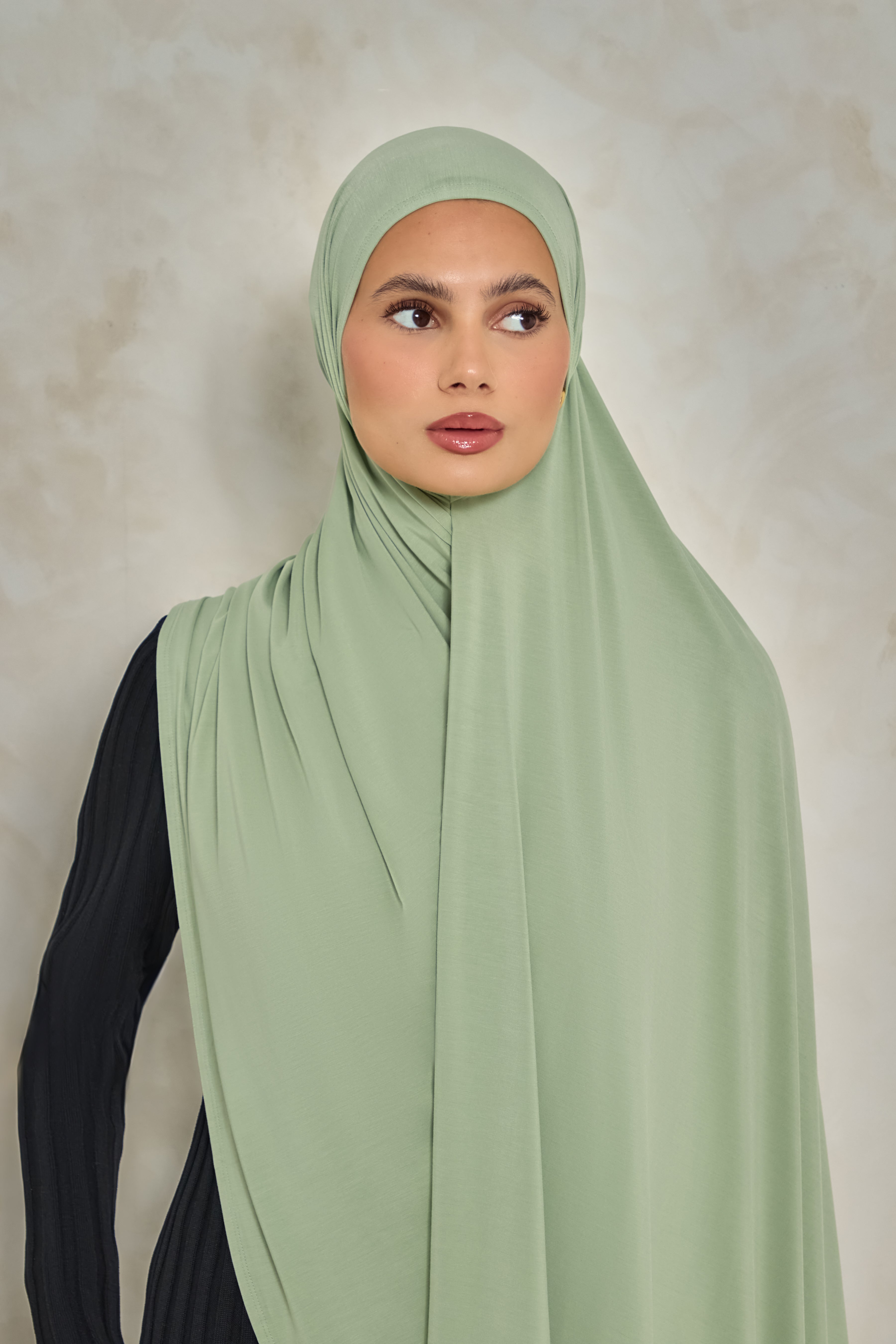 Sage Bamboo Jersey Hijab