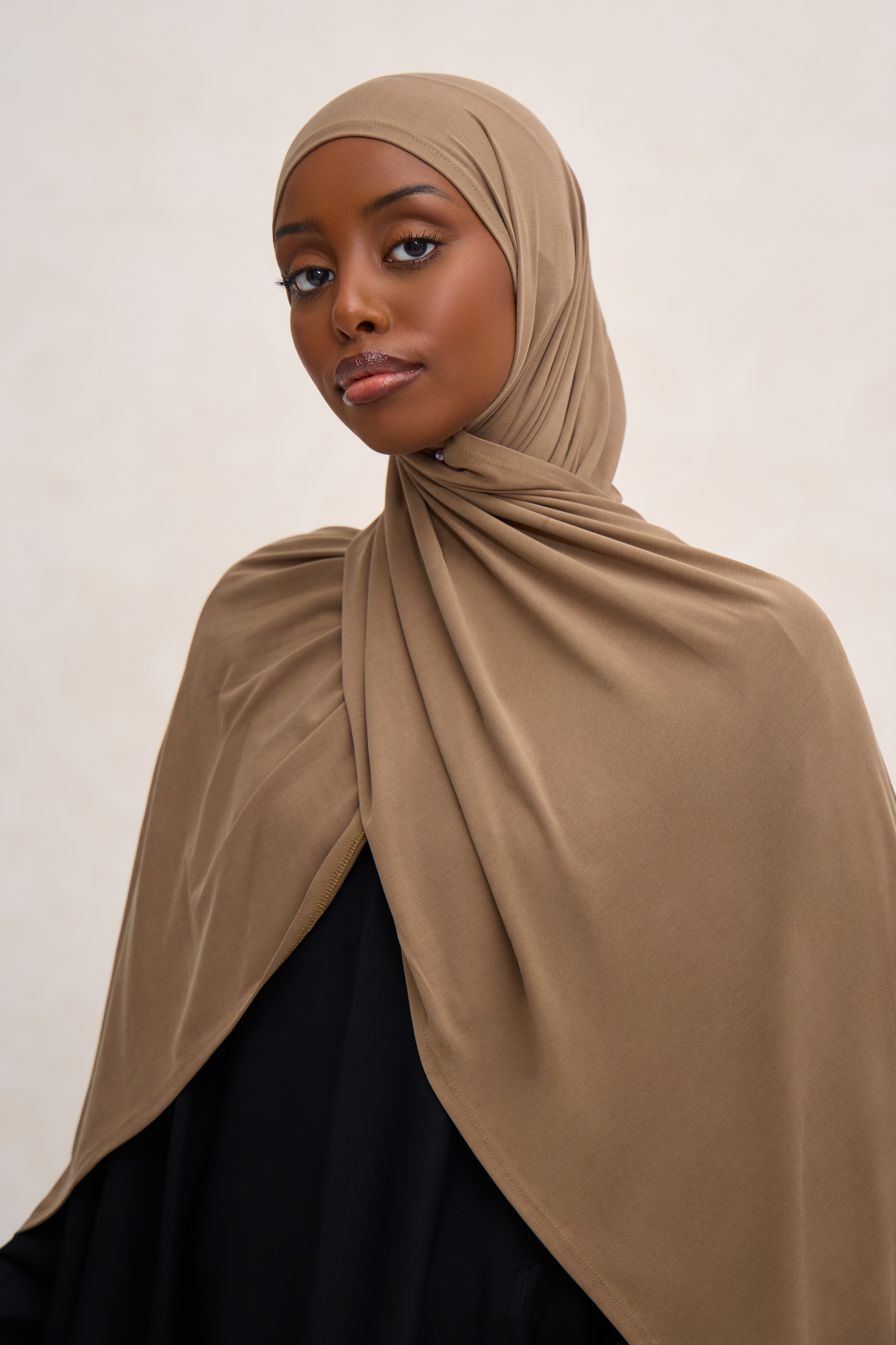 Forest Brown Cloud Jersey Hijab
