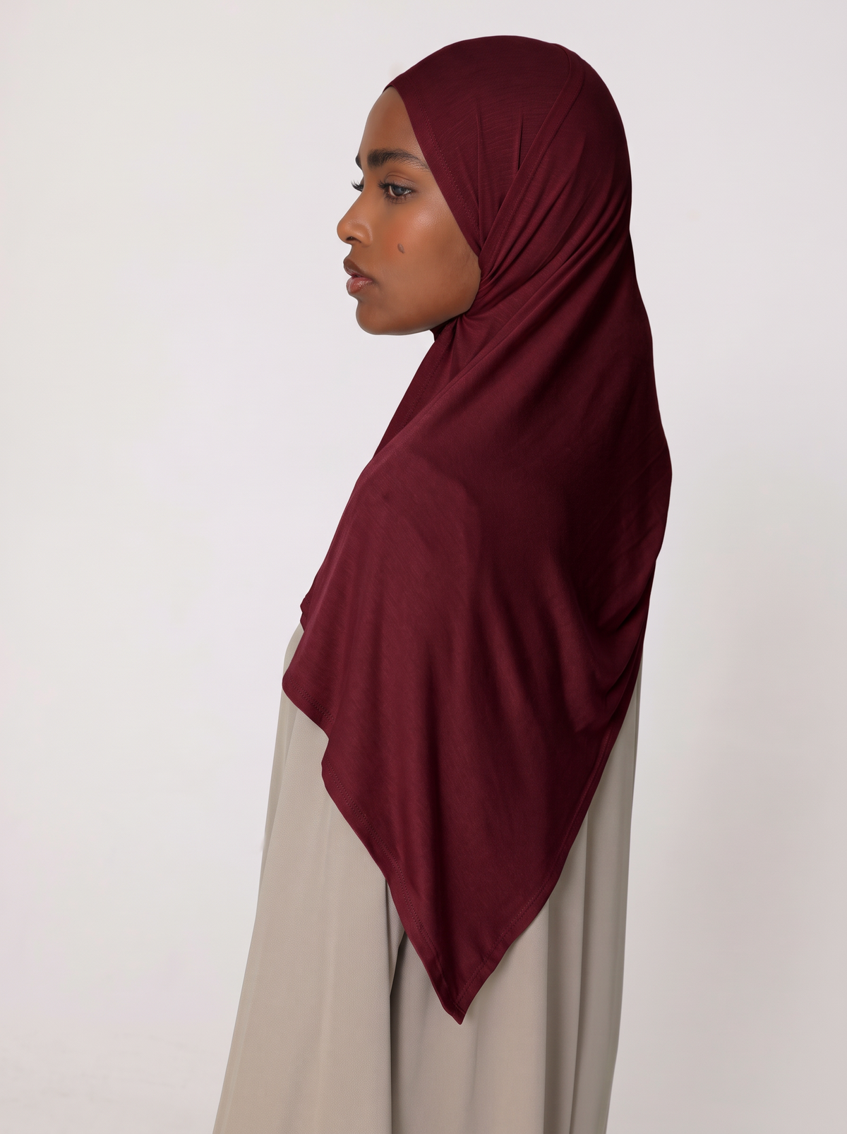 Cranberry Cotton Jersey Hijab