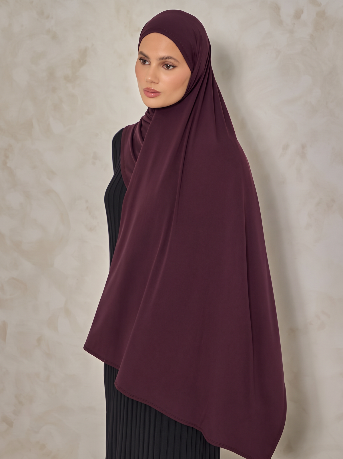 Grape Bamboo Jersey Hijab