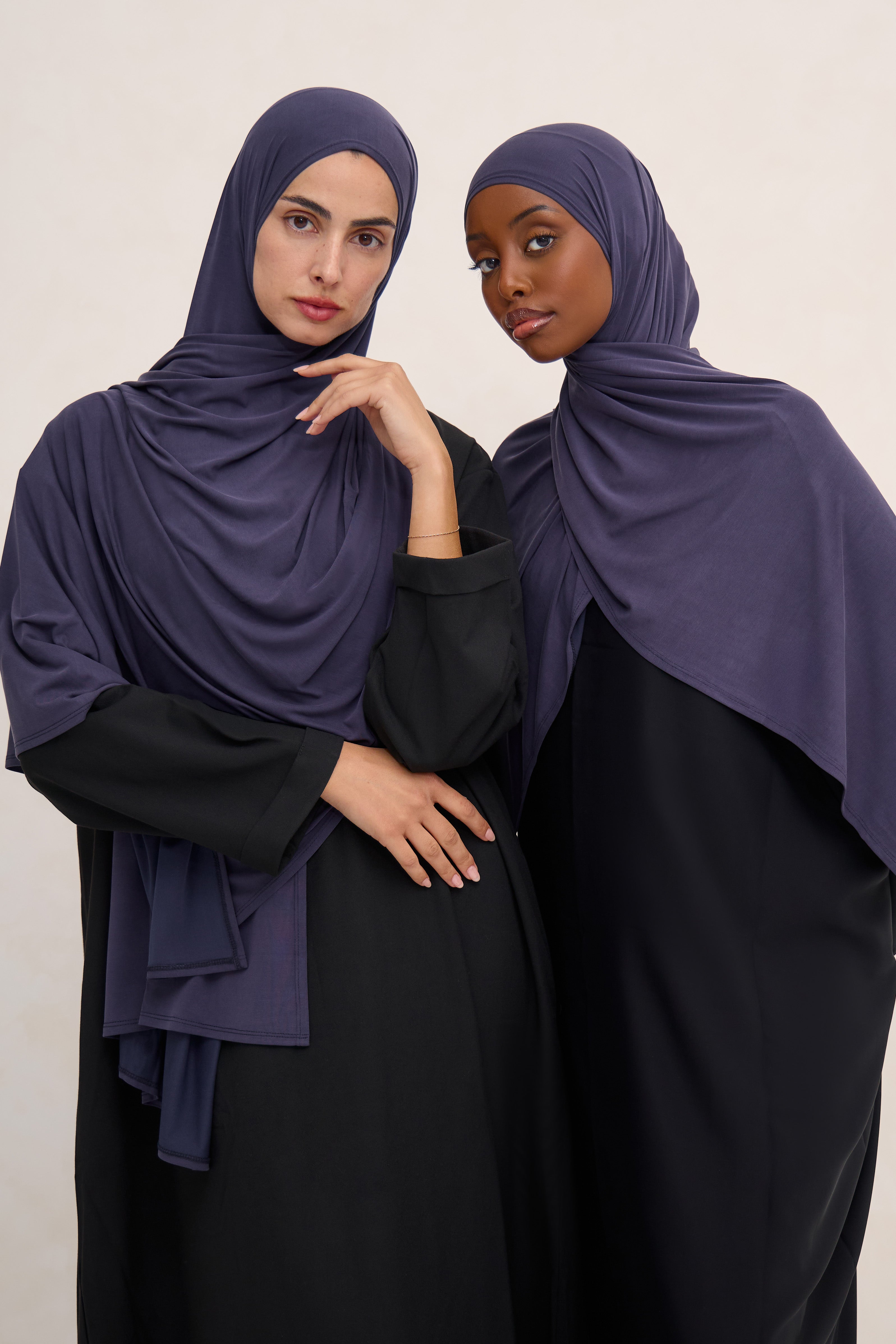 Navy Cloud Jersey Hijab