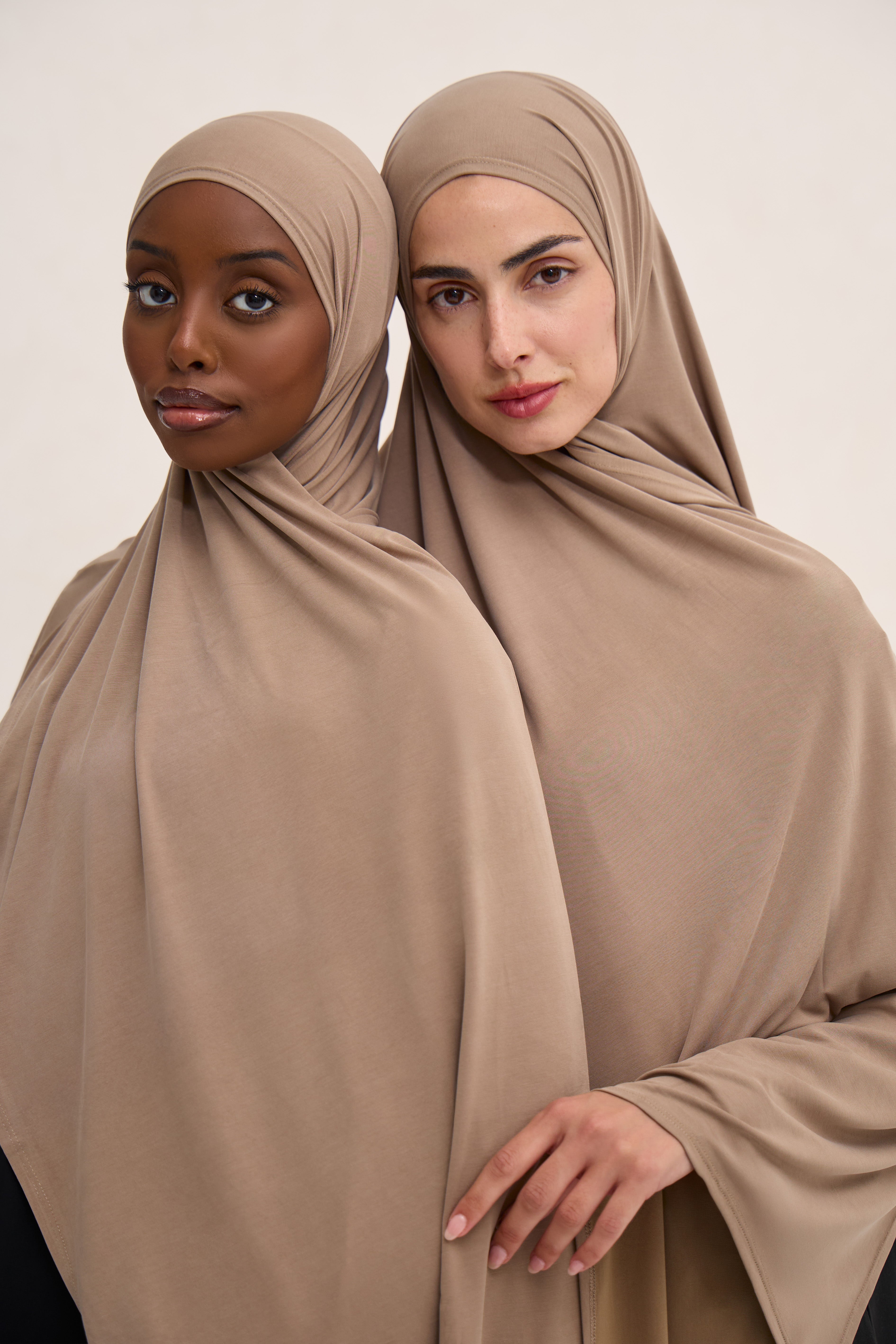 Taupe Cloud Jersey Hijab