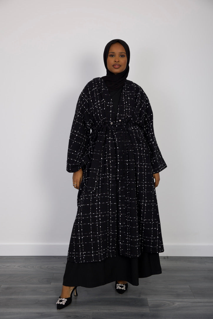 Black Abaya Coat - HAWAA Clothing UK