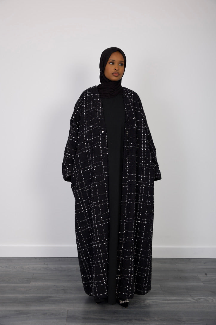 Black Abaya Coat - HAWAA Clothing UK