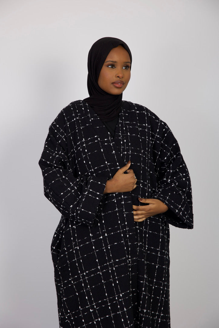 Black Abaya Coat - HAWAA Clothing UK