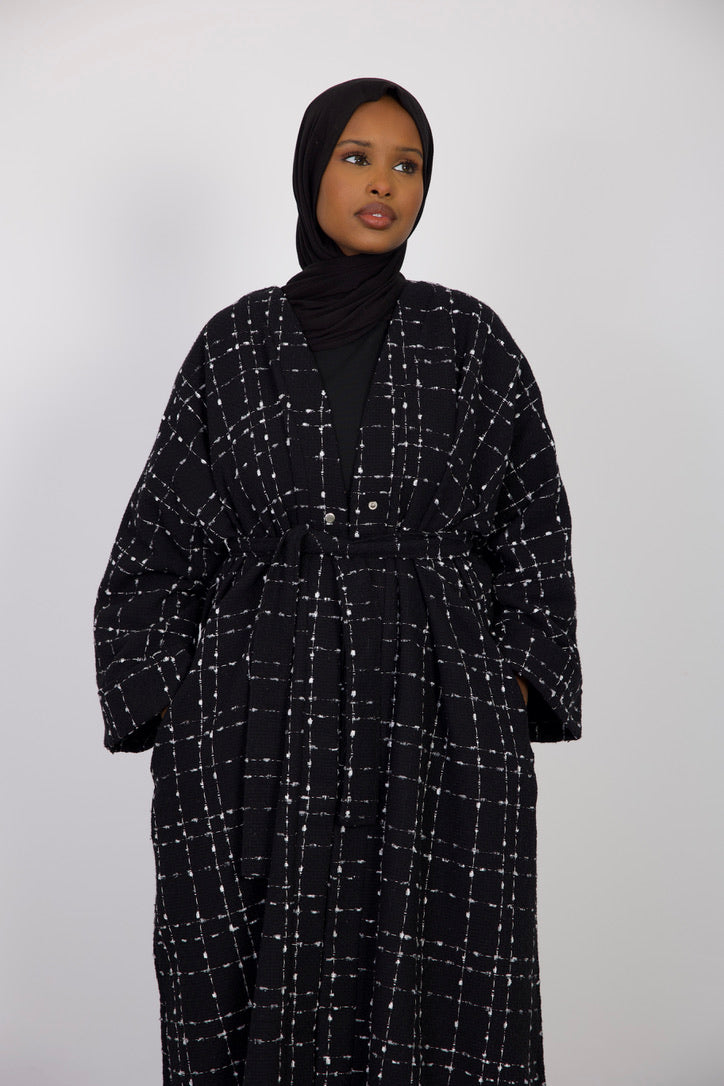 Black Abaya Coat - HAWAA Clothing UK